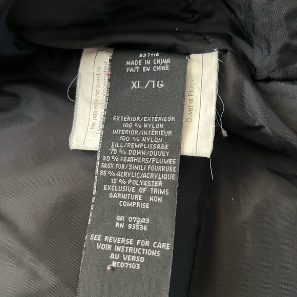 ECKO RED Women’s Black Parka Coat XL Down Filled - Picture 5 of 9